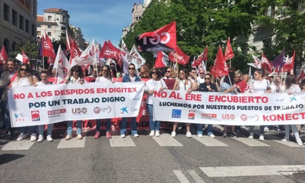 La huelga en Digitex reafirma el rechazo de la plantilla de Cantabria al traslado forzoso y al cierre del centro de Maliaño